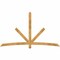 Ekena Millwork Alberta Rough Sawn Timber Gable Bracket, Western Red Cedar, 96"W x 56"H x 2"D x 4"F, 14/12 Pitch GBW096X56X0204ALB00RWR - alternate 1